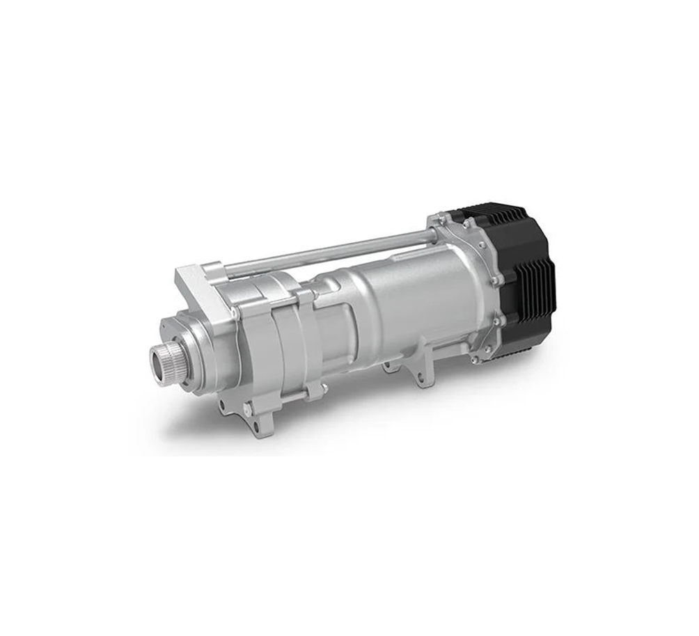 Electric rotary actuator for aircraft system applications, featuring a cylindrical metal housing and precision motor components.